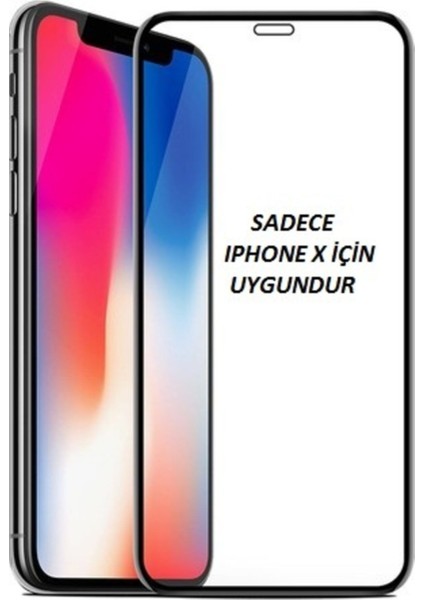 Iphone x Tam Kaplayan Ön Ekran Koruyucu-Tempered Glass
