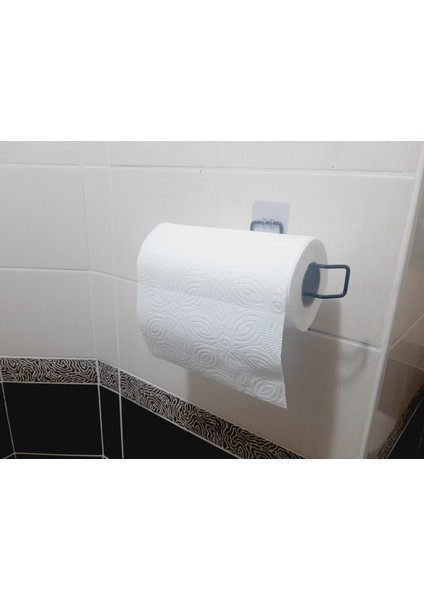Yapışkanlı Kağıt Rulo Havluluk Peçetelik Havlu Kağıtlık Siyah Banyo Mutfak Düzenleyici modelleri