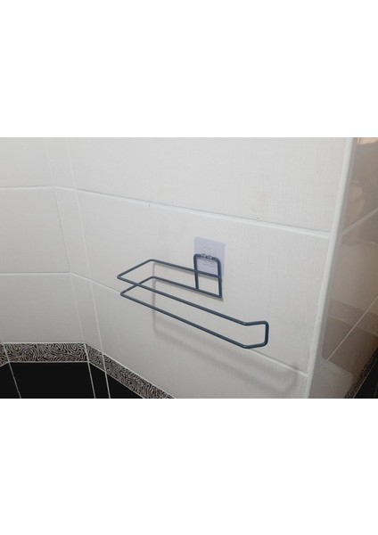 Yapışkanlı Kağıt Rulo Havluluk Peçetelik Havlu Kağıtlık Siyah Banyo Mutfak Düzenleyici indirimleri