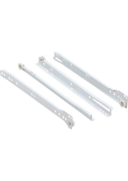 Beyaz Metal Çekmece Rayı Tekerlekli Mobilya Dolap Çekmece Rayı(Beyaz)(Takım)(Metal) fiyatları