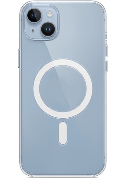 Iphone 14 Plus Uyumlu Gerçek Magsafe Özellikli Sert Şeffaf Kılıf