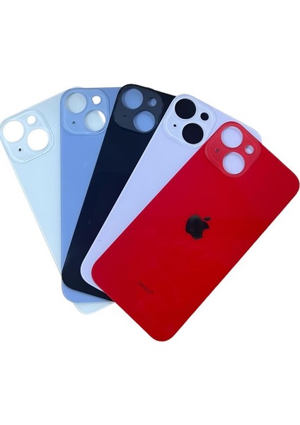 Uyumlu Iphone 14 Arka Kapak Süper Kalite Cam -Lazer Kesim Mor