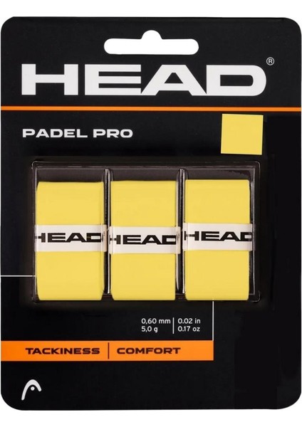 Padel Pro Padel Raket Overgrip Sarı 3lü