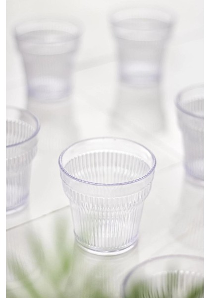 Akrilik Şeffaf Tekli Kısa Bardak & Su Meşrubat Kahve Yanı Bardağı 300 ml ( Cam Değildir ) modelleri