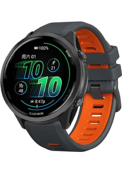 Garmin Forerunner 970 Için Ste Tokalı Silikon Kayış (Yurt Dışından)