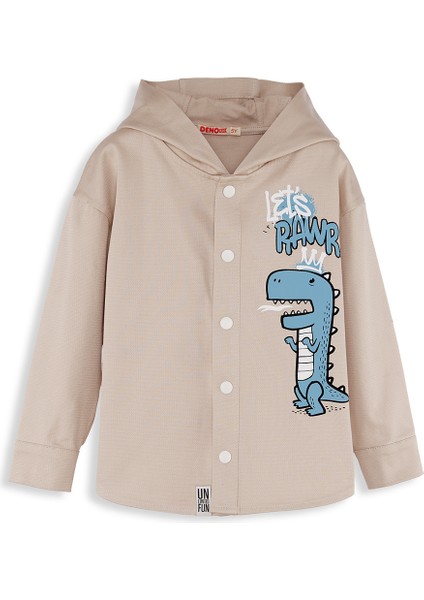 Dino Oversize Gabardin Erkek Çocuk Gömlek Ceket modelleri