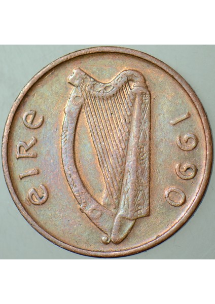 İrlanda 1 Penny 1990 modelleri