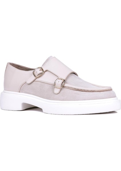 - Bej Hakiki Süet, Deri Tokalı Erkek Klasik Ayakkabı 115-K575 fiyatları