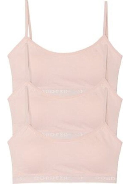 12 Tane Genç Kız Pedli Ip Askı Yarım Atlet Büstiyer