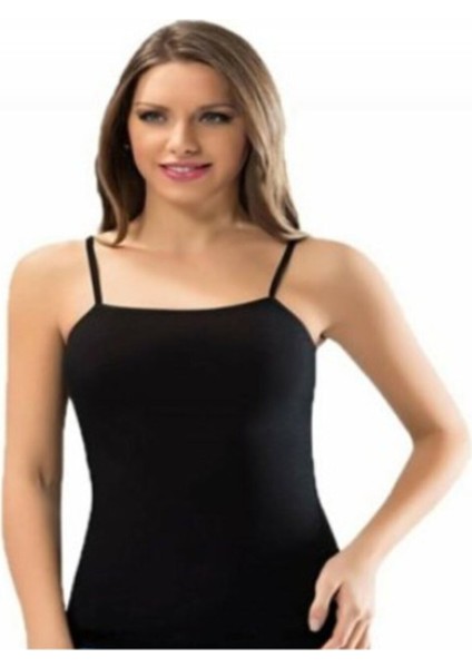 6091 Ip Askılı Bayan Atlet Beyaz