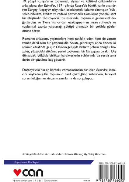 Ecinniler - Fyodor Dostoyevski modelleri