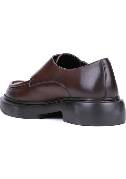 - Kahverengi Hakiki Deri Tokalı Erkek Klasik Ayakkabı 115-K575 fırsatları