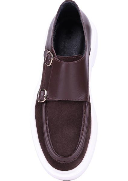 - Kahverengi Hakiki Süet, Deri Tokalı Erkek Klasik Ayakkabı 115-K575 indirimleri