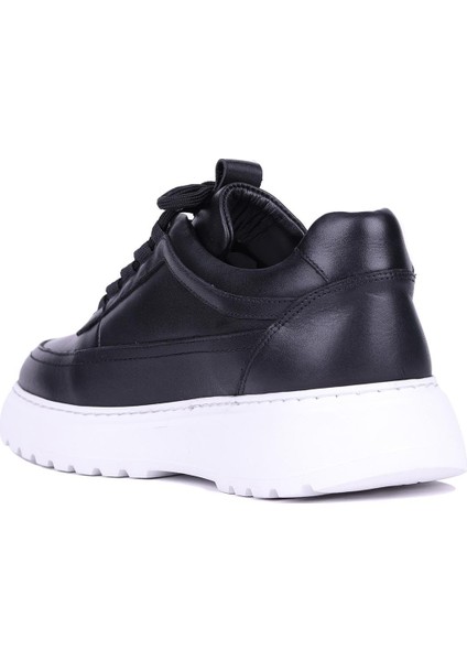 - Siyah Hakiki Deri Bağcıklı Erkek Sneaker 115-K588 fırsatları
