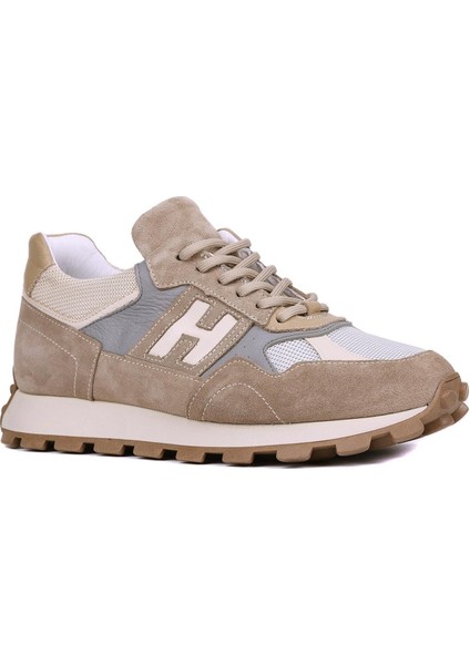 - Bej Hakiki Süet Deri Bağcıklı Erkek Sneaker 115-K586 fiyatları