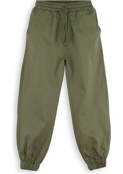 Erkek Çocuk Dikişli Haki Gabardin Pantolon modelleri