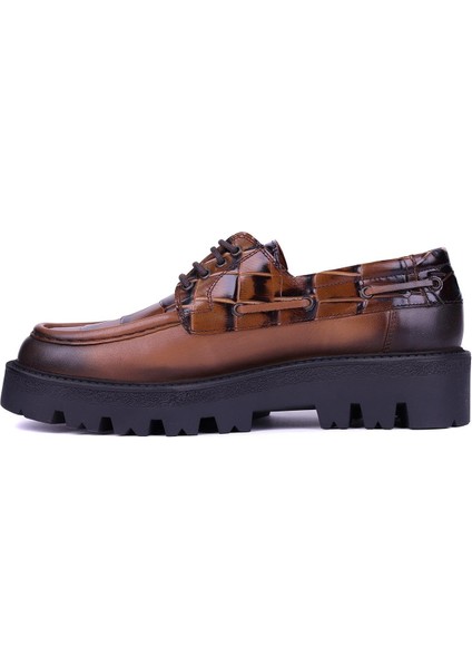 - Taba Hakiki Deri Bağcıklı Erkek Günlük Ayakkabı 115-K512 modelleri