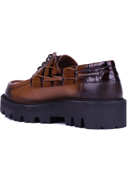 - Taba Hakiki Deri Bağcıklı Erkek Günlük Ayakkabı 115-K512 fırsatları