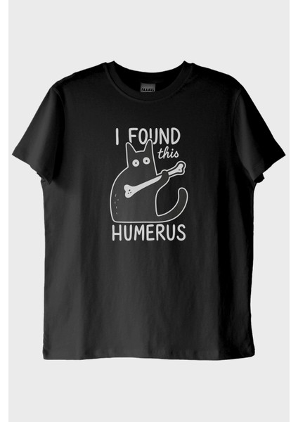 Humerus Mizahi Siyah Tişört