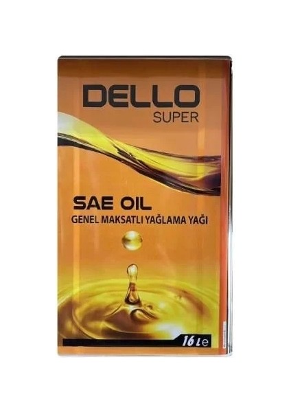 Sae 30 Numara Genel Maksatlı Yağlama Yağı 16 Litre