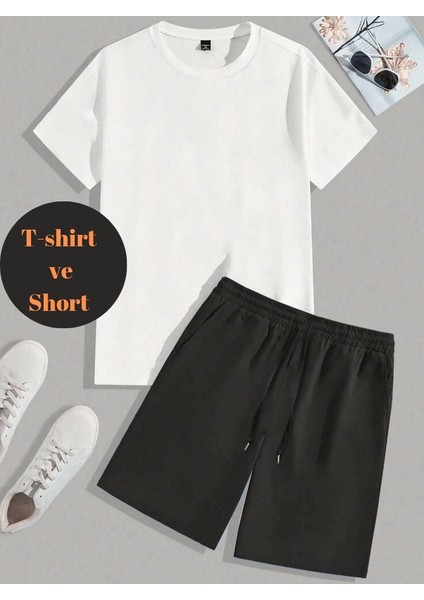 Kadın Bol Kesim Şort Takım