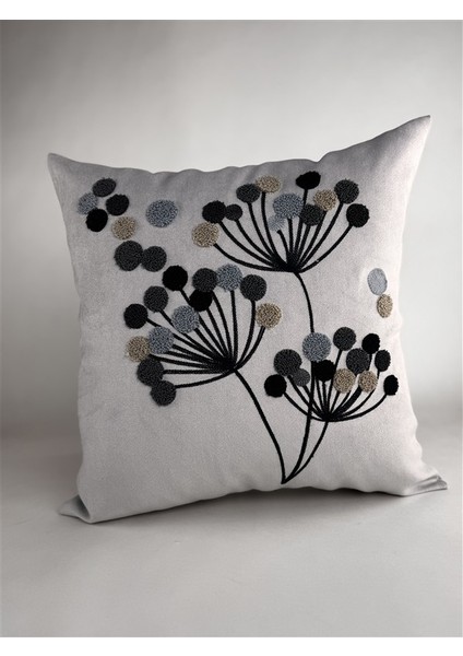 Makine Nakışlı Punch Desenli Kırlent Kılıfı PUN04– 43X43 cm