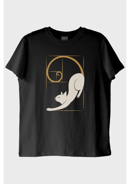 Organik Mükemmellik Kedi Siyah Tişört