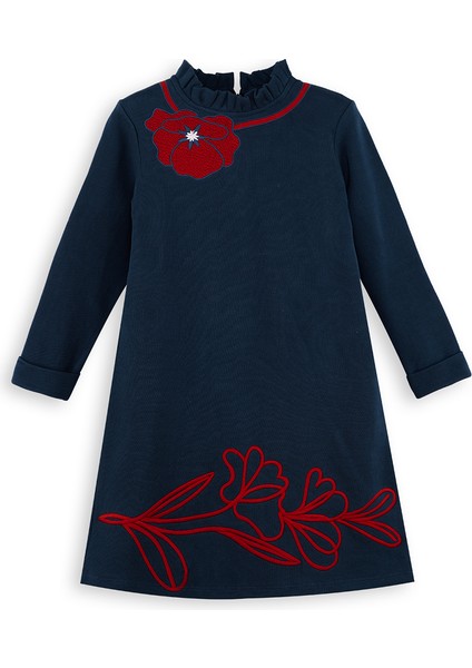 Gelincik Kız Çocuk Lacivert Elbise modelleri