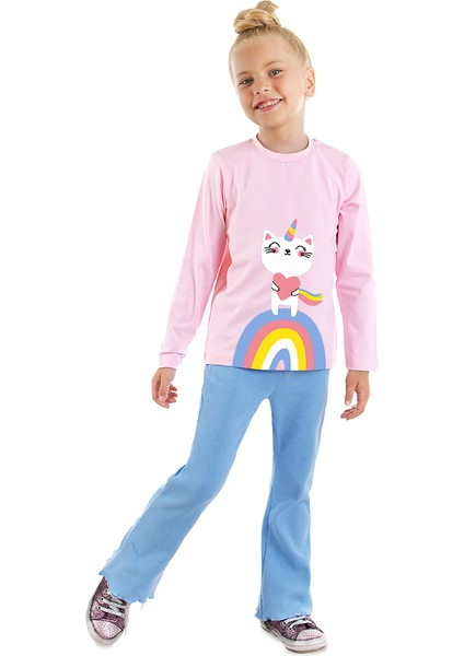 Catcorn Kız Çocuk T-Shirt Pantolon Takım