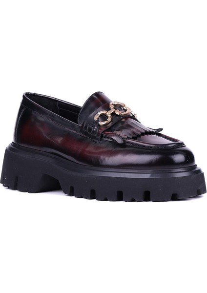 - Bordo Hakiki Açma Deri Püsküllü Erkek Günlük Ayakkabı 115-K594 fiyatları