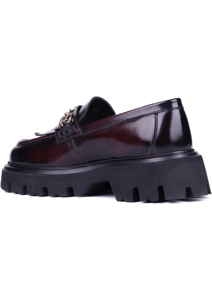 - Bordo Hakiki Açma Deri Püsküllü Erkek Günlük Ayakkabı 115-K594 fırsatları