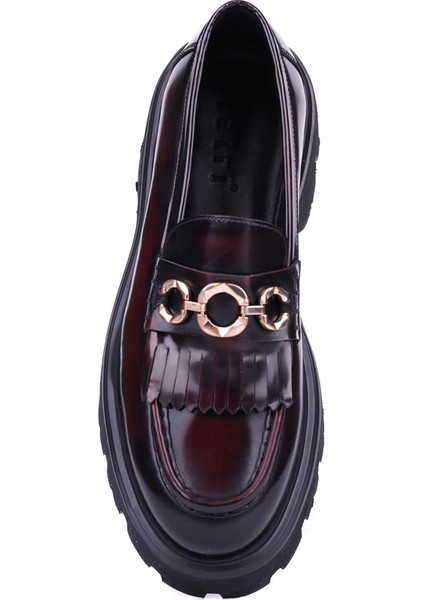 - Bordo Hakiki Açma Deri Püsküllü Erkek Günlük Ayakkabı 115-K594 indirimleri