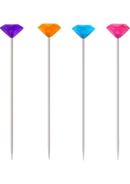 Patchwork Iğne Elmas Motifli Renkli 50'li