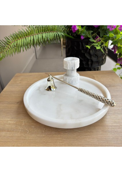 Beyaz Mermer Gümüş Top Ayaklı Sunumluk, Beyaz Mermer Ayaklı Sunum Tabağı fiyatları