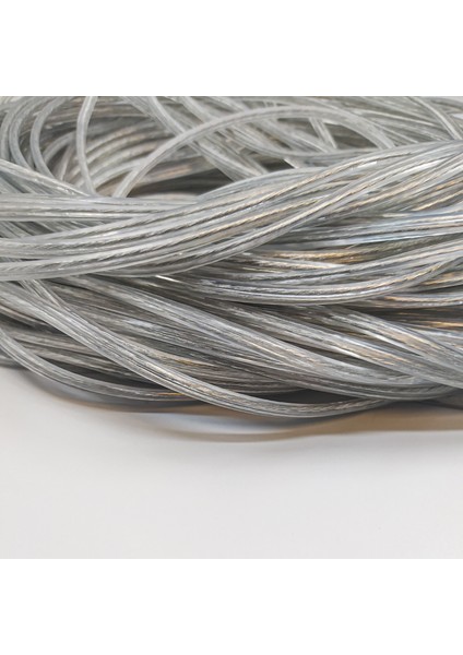 2x0,50 Balık Sırtı (Yassı) Kablo Şeffaf Renk 1 Metre