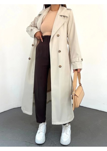 Astarlı Kemerli Trenckot -Taş fırsatları