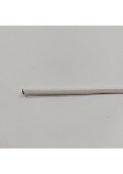 2x0,50 Balık Sırtı (Yassı) Kablo Beyaz Renk 1 Metre modelleri