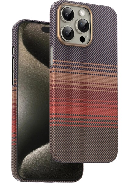 IPHONE15 Pro Max Kevlar Manyetik Şarj Uyumlu Kılıf