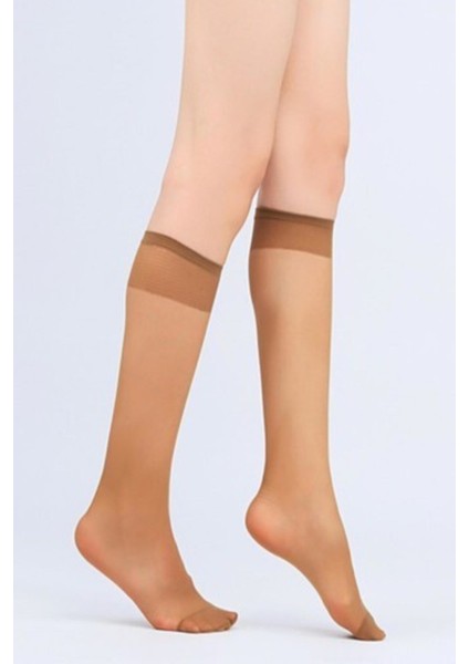 Stnd Ince Diz Altı Çorap 24'lü 57/ Ten 20 Den Klasik