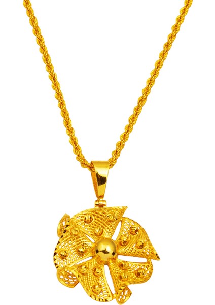 Dorikalı Telkari 14 Ayar Altın Kolye