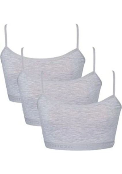 Vanilyashop Pedli Ribana Yarım Atlet Büstiyer Alıştırma Sütyen 3lü