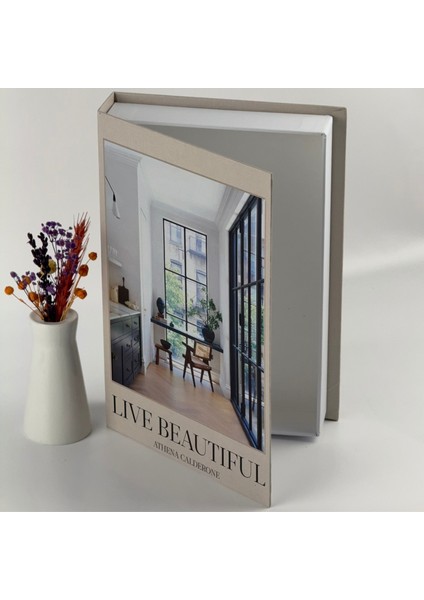 Kitap Görünümlü Dekoratif Kutu, Iskandinav Tarzı Kitap Şeklinde Saklama Kutusu, Ev Dekorasyonu, Modern Ev Dekorasyonu- Live Beautiful modelleri