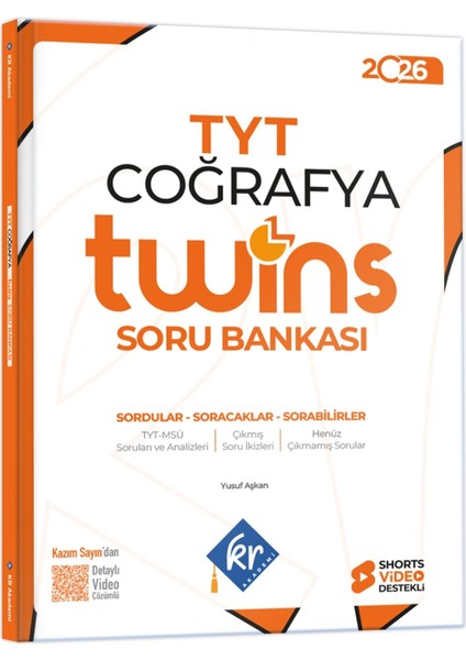 Tyt Twins Coğrafya Soru Bankası Kr Akademi Yayınları