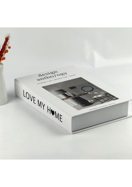 Kitap Görünümlü Dekoratif Kutu, Iskandinav Tarzı Kitap Şeklinde Saklama Kutusu, Ev Dekorasyonu, Modern Ev Dekorasyonu- Love My Home