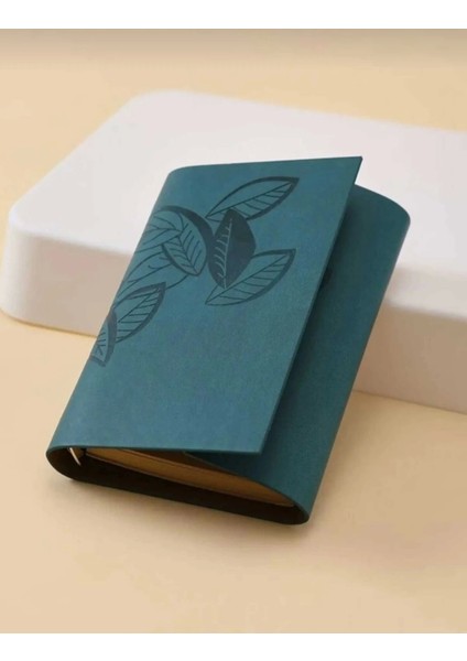 Yaprak Baskılı Deri Kapaklı Özel Tasarım Hediyelik Deri Kaplı Ajanda Anı Defteri Not Defteri Yeşil Ithal Ürün 14CM fiyatları