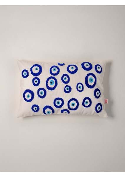 EVIL EYE - Nazar Boncukları Dikdörtgen Punch Kırlent Kılıfı