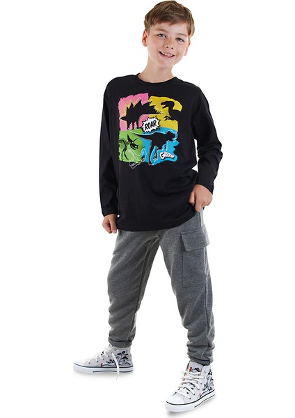 Dinolar Erkek Çocuk T-Shirt Pantolon Takım