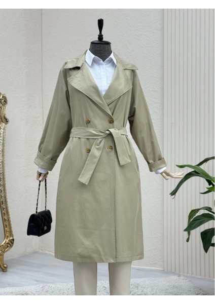 Bolero Detaylı Kemerli Araboy Trençkot -Taş fiyatları