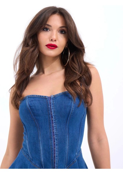 6807 Kot Elbise-Mavi indirimleri