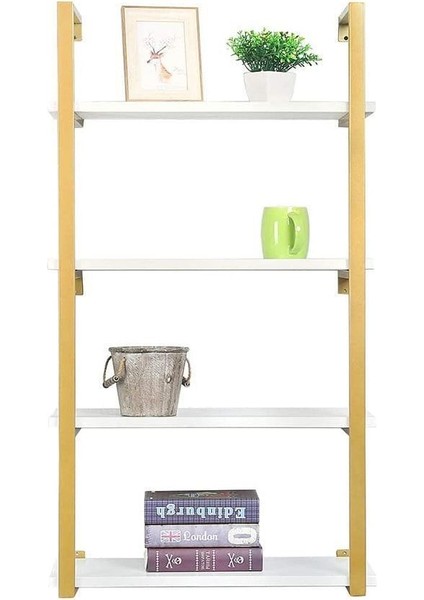 Tasnia Gold Metal Ahşap Duvar Rafı 60CM 4 Katlı fiyatları